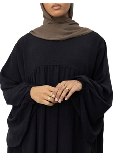 Lana Abaya Dress | Obsidian