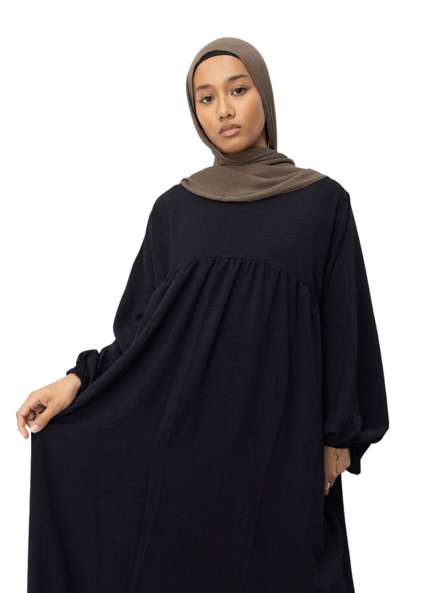 Lana Abaya Dress | Obsidian