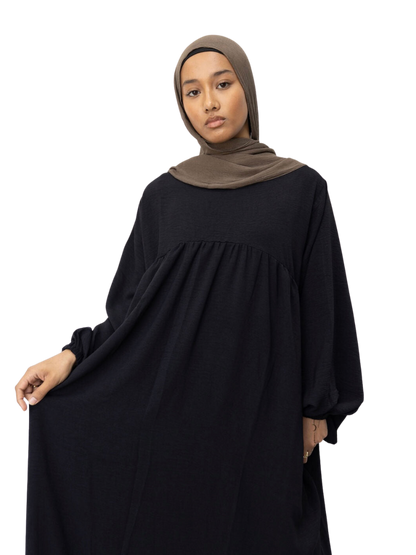 Lana Abaya Dress | Obsidian