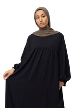 Load image into Gallery viewer, Lana Abaya Dress | Obsidian