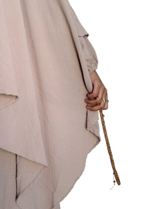 Lana Diamond Khimar | Ethereal Ecru