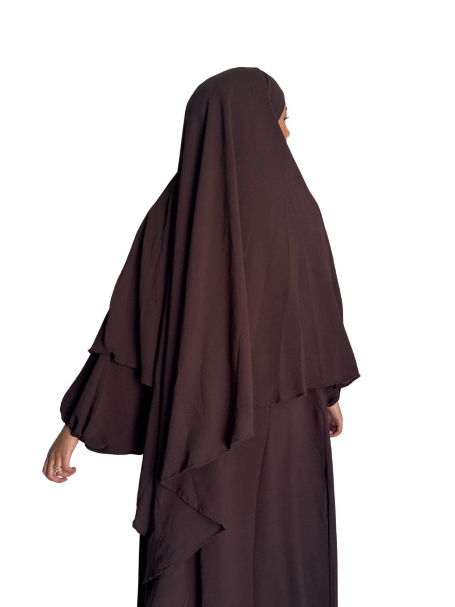 Lana Diamond Khimar | Cocoa Noir