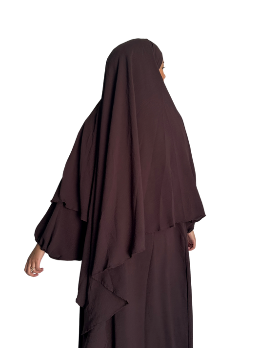 Lana Diamond Khimar | Cocoa Noir