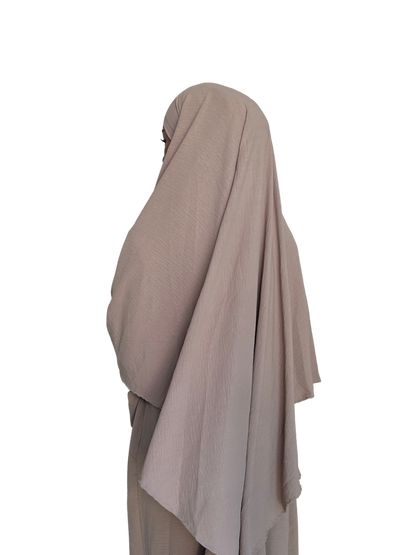 Lana Diamond Khimar | Ethereal Ecru