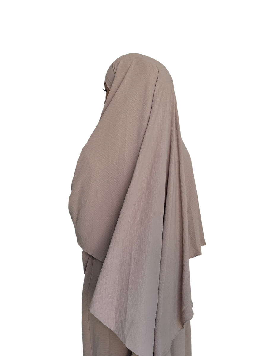 Lana Diamond Khimar | Ethereal Ecru