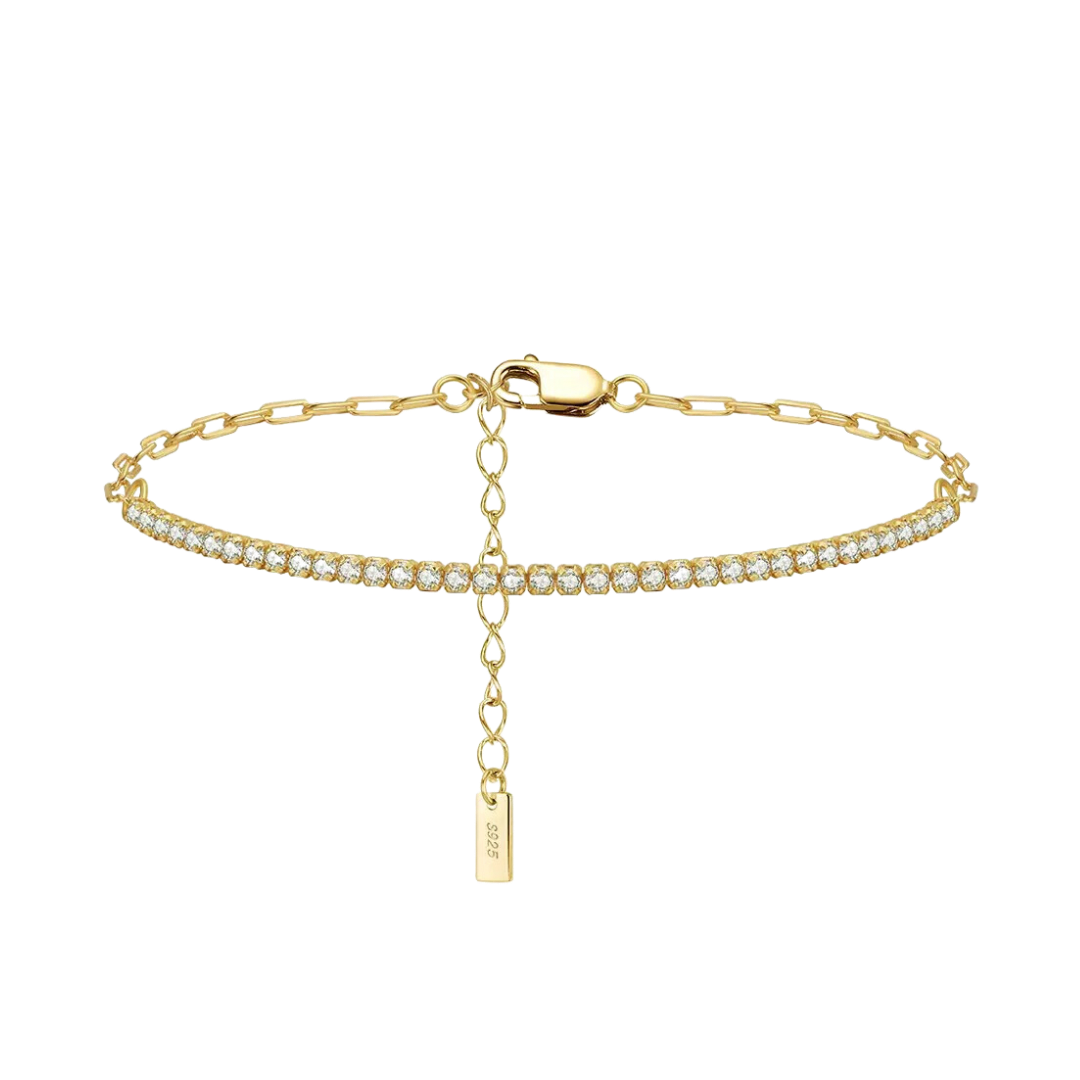 Amara Gold Tennis Bracelet (half)