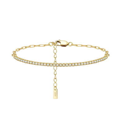Amara Gold Tennis Bracelet (half)
