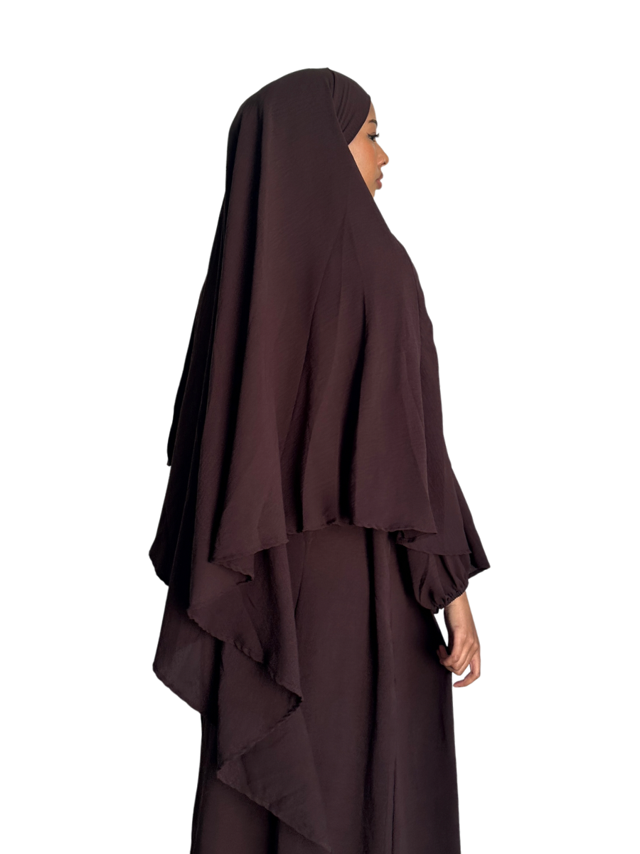 Lana Diamond Khimar | Cocoa Noir