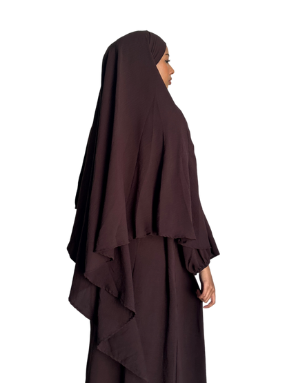 Lana Diamond Khimar | Cocoa Noir