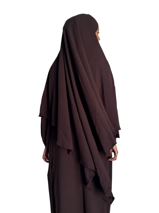 Lana Diamond Khimar | Cocoa Noir