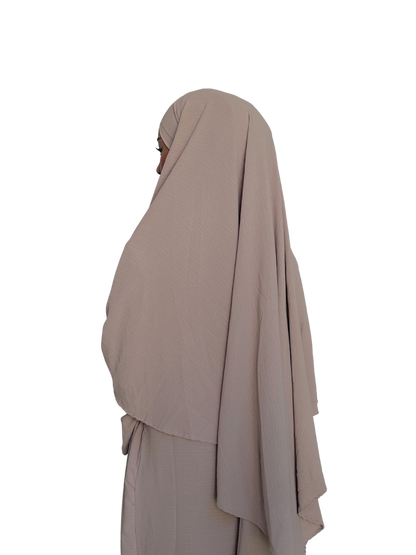 Lana Diamond Khimar | Ethereal Ecru