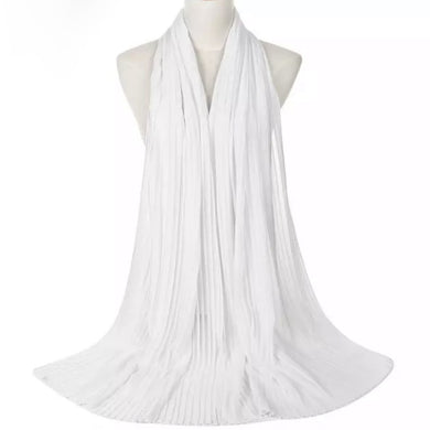 Pleated Chiffon Hijab // BLANCHE