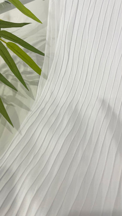 Pleated Chiffon Hijab // BLANCHE