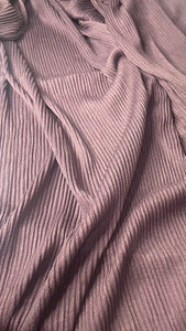 Ribbed Jersey Hijab // AUBERGINE