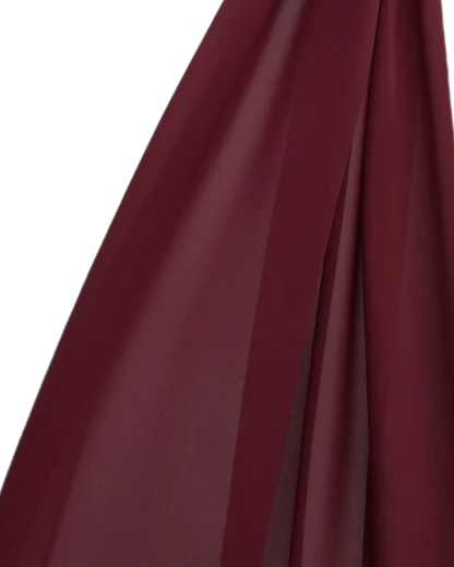 Basic Chiffon Hijab // MAROON