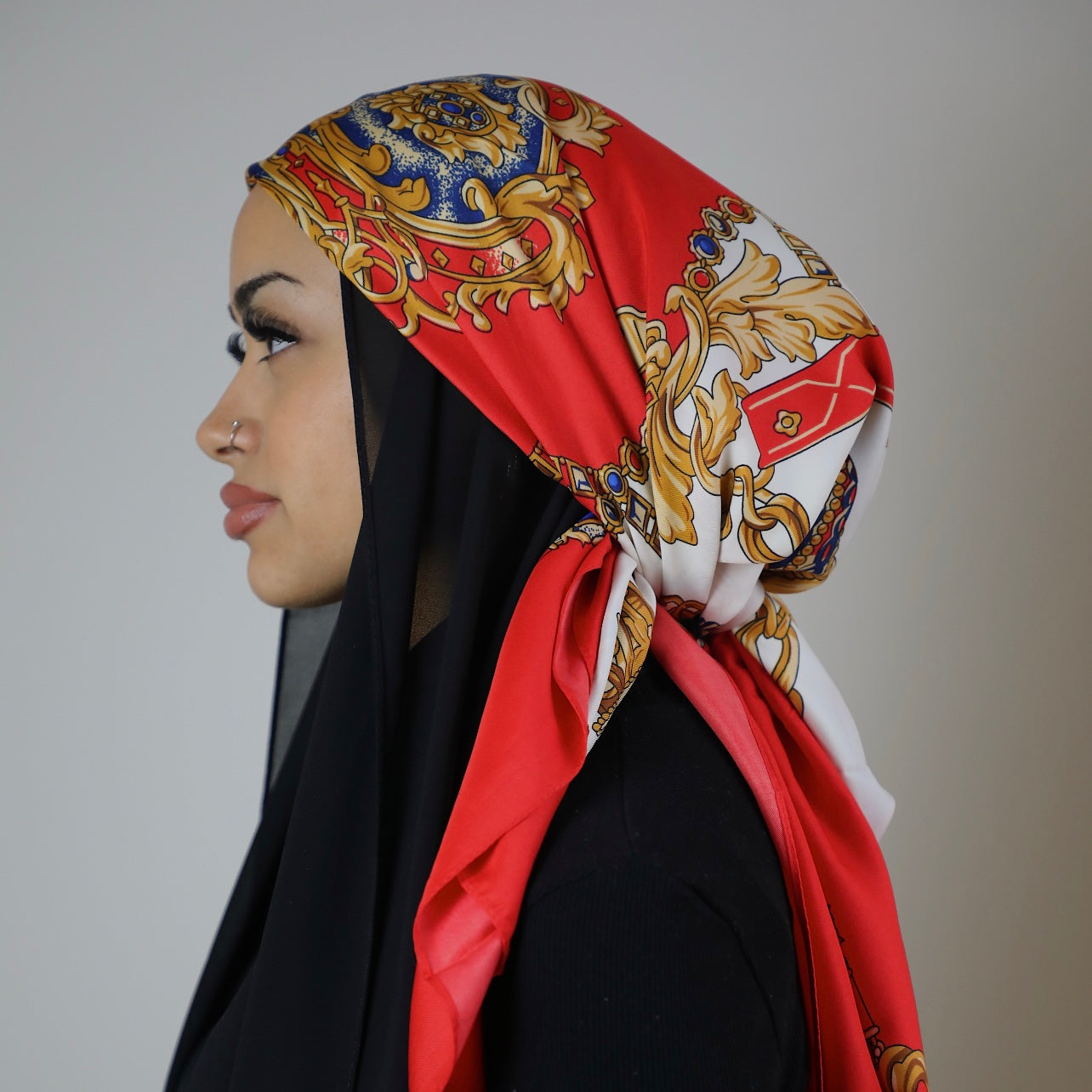 Luxe Maxi Silk Square | Royale RED
