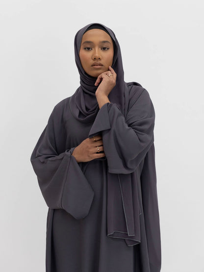 Alaïa closed abaya | Charcoal
