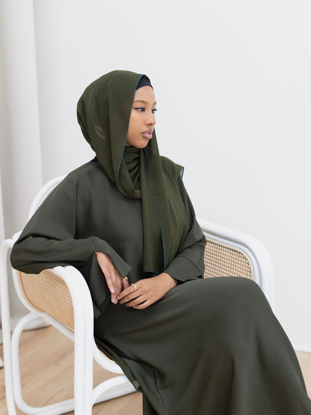 Alaïa closed abaya | Emerald