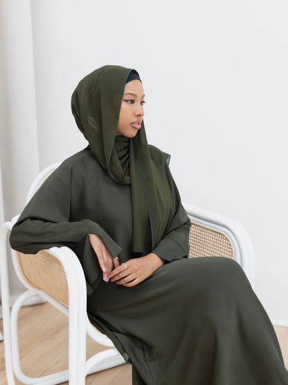 Alaïa closed abaya | Emerald