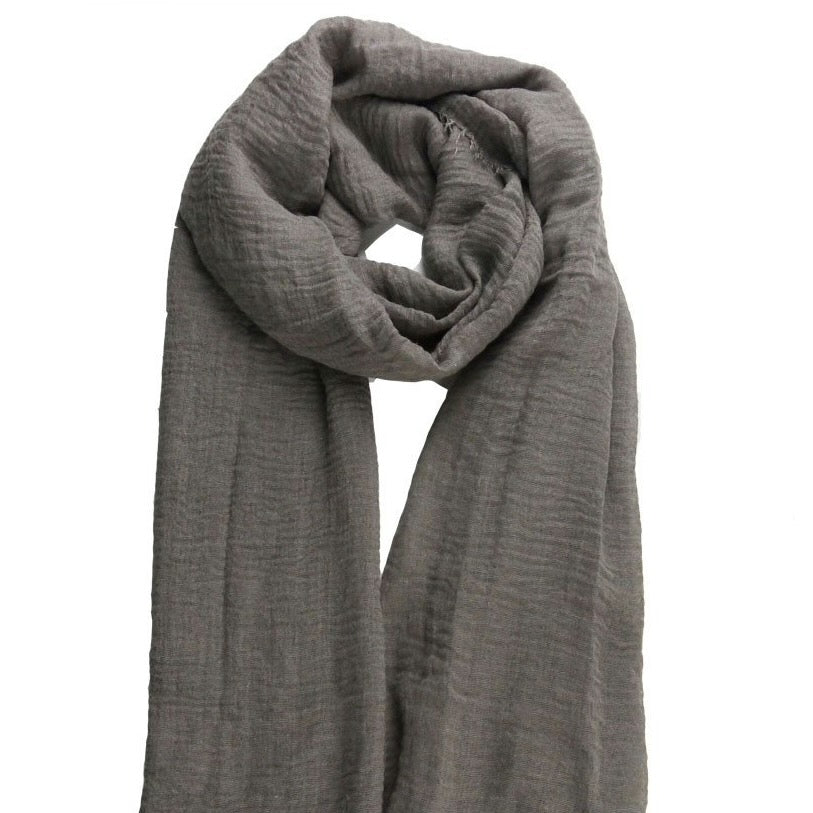 Cotton Crinkle Hijabs // TAUPE