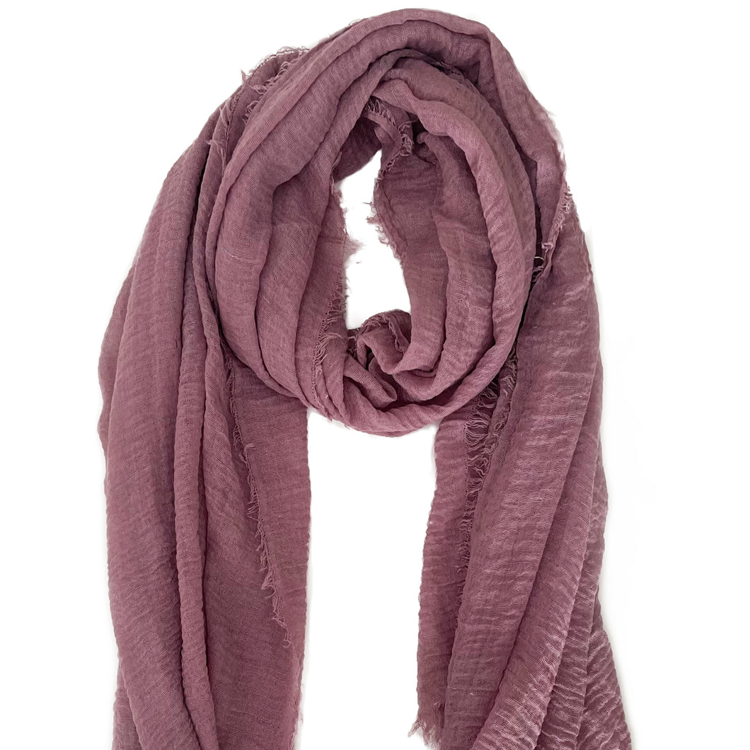 Cotton Crinkle Hijabs // LAVENDER BLUSH
