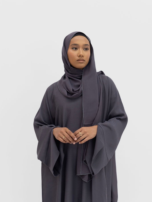 Alaïa closed abaya | Charcoal