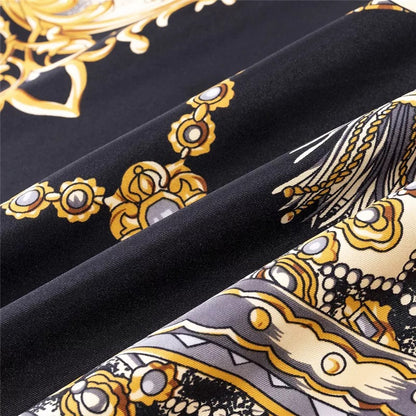Luxe Maxi Silk Square  | Royale GOLDEN