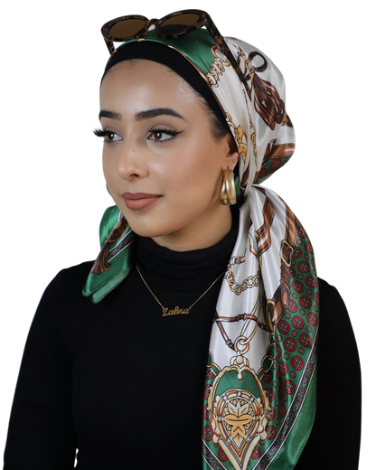 Printed Satin Square  - AMARA