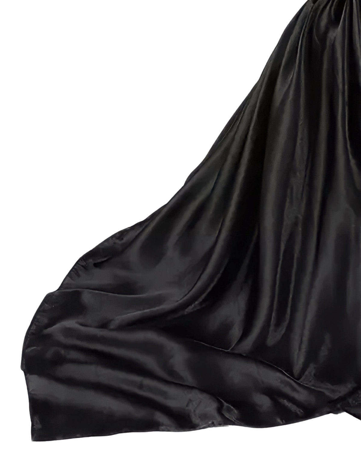 Plain Satin Square - Noir