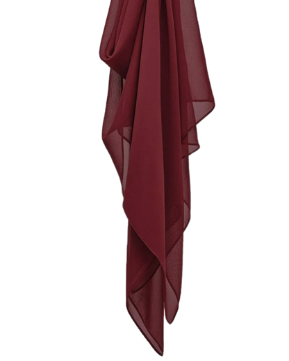 Basic Chiffon Hijab // MAROON