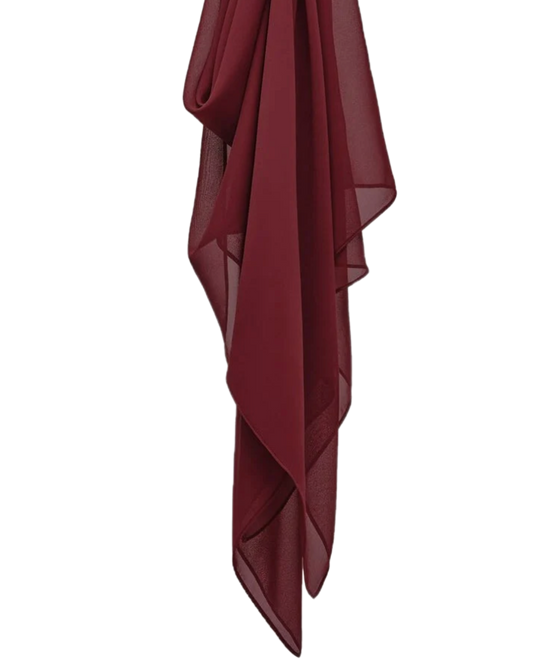 Basic Chiffon Hijab // MAROON